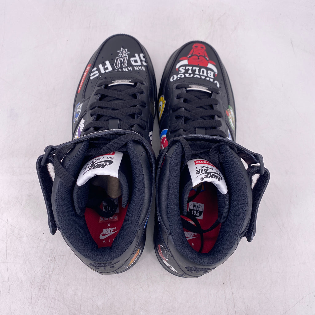 Nike Air Force 1 Mid "Supreme Nba Black" 2018 New Size 10.5