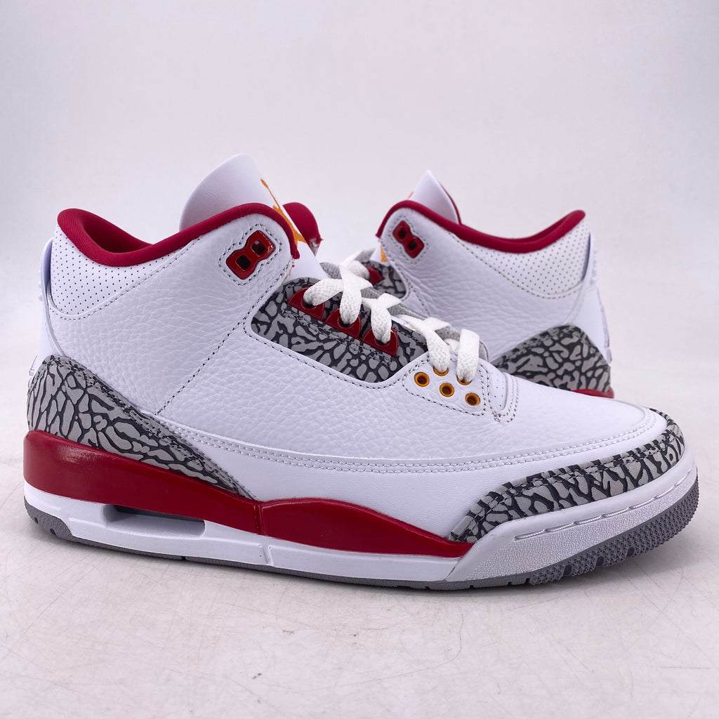 Air Jordan 3 Retro "Cardinal Red" 2022 New Size 8.5