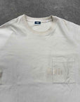 Kith Long Sleeve "POCKET LOGO" Cream Used Size XL