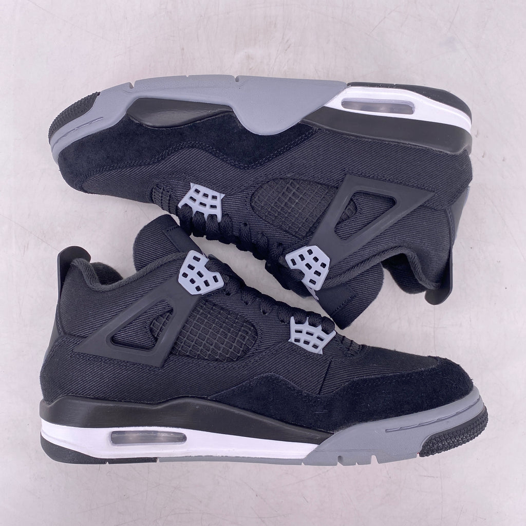 Air Jordan 4 Retro "Black Canvas" 2022 New Size 8