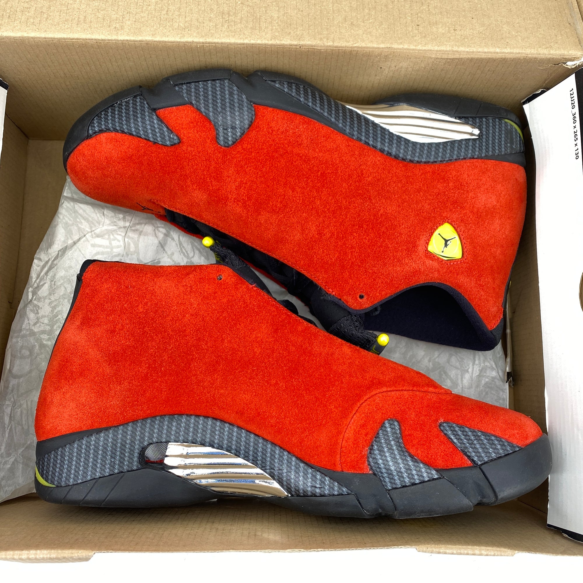 Air Jordan 14 Retro &quot;Ferrari&quot; 2014 Used Size 11.5