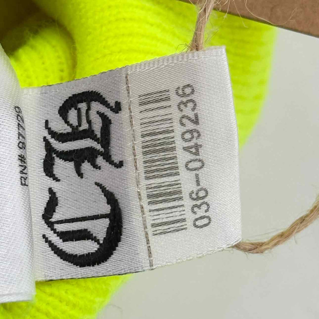 Chrome Hearts Beanie "LOGO" Used Neon Size OS