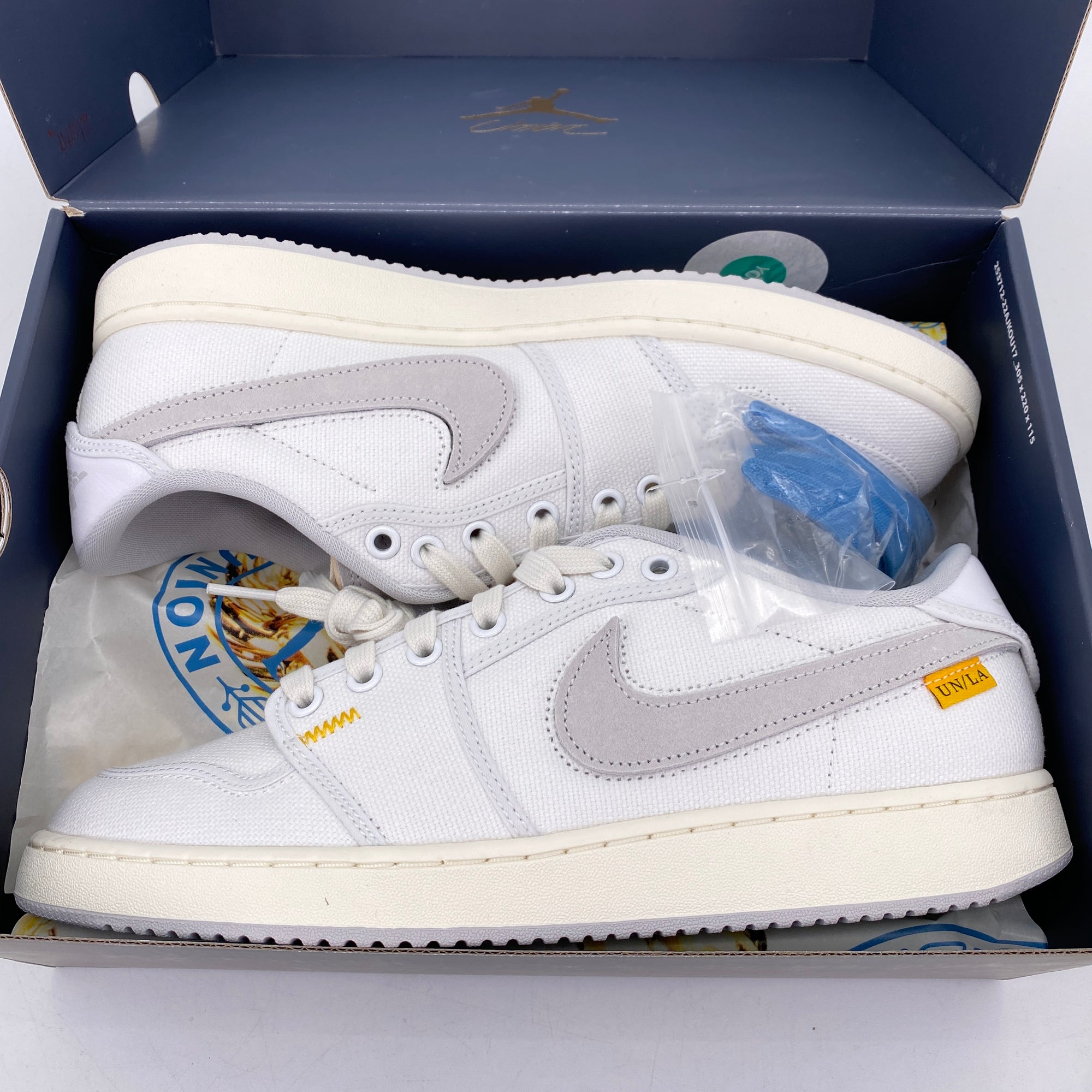 Air Jordan 1 Retro AJKO Low &quot;Union White Canvas&quot; 2023 New Size 10