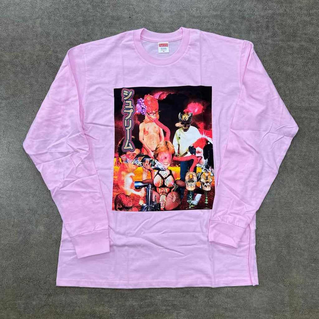 Supreme Long Sleeve "SEKINTANI" Pink New Size M
