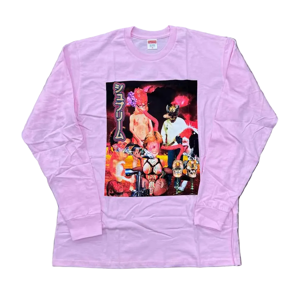 Supreme Long Sleeve "SEKINTANI" Pink New Size M