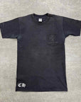 Chrome Hearts T-Shirt "TONAL CROSS" Black Used Size S