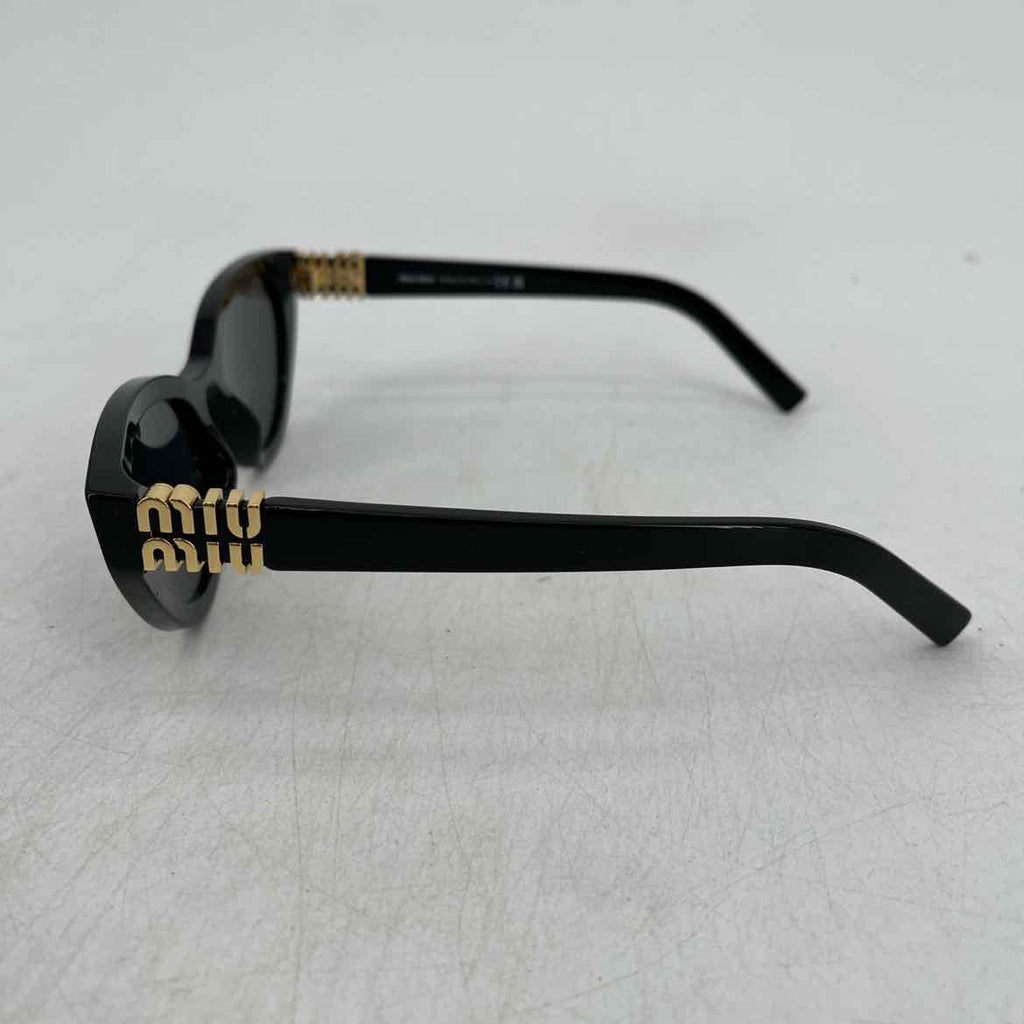 Miu Miu Sunglasses "GLIMPSE OVAL" Used Black Size OS