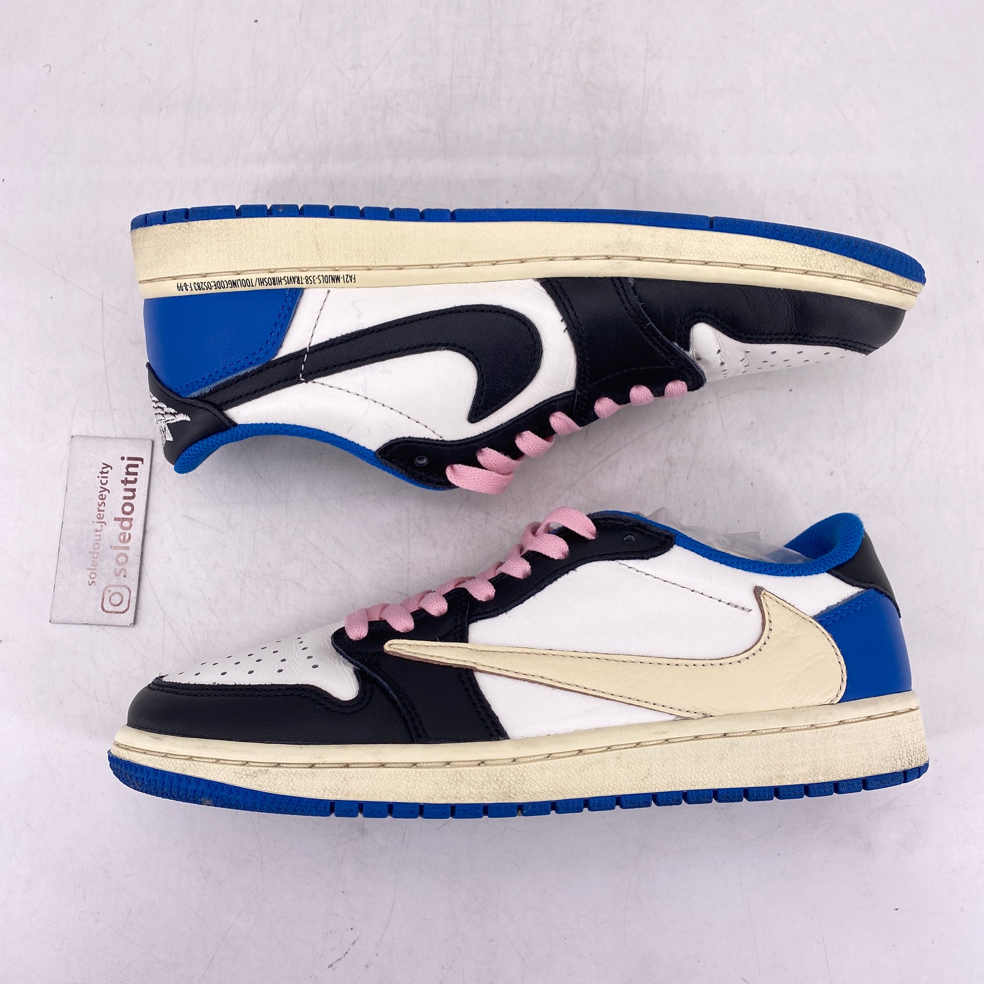 Air Jordan 1 Retro Low OG SP &quot;Travis Fragment&quot; 2021 Used Size 7.5