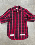 OFF-WHITE Flannel "DIAGONAL" Red Used Size S