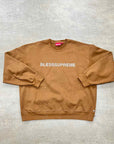 Supreme Crewneck Sweater "BLESS" Brown Used Size XL