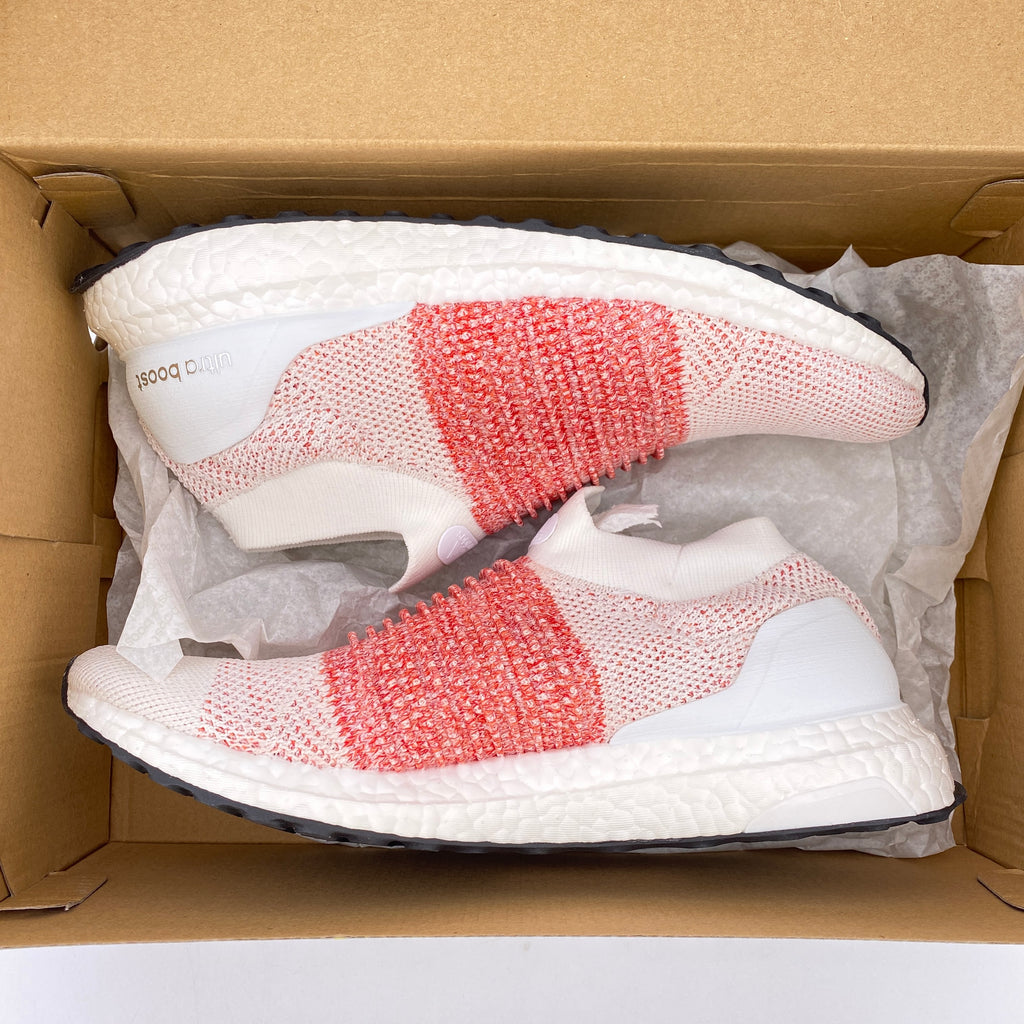 Adidas Ultra Boost Laceless "White" 2017 New Size 8