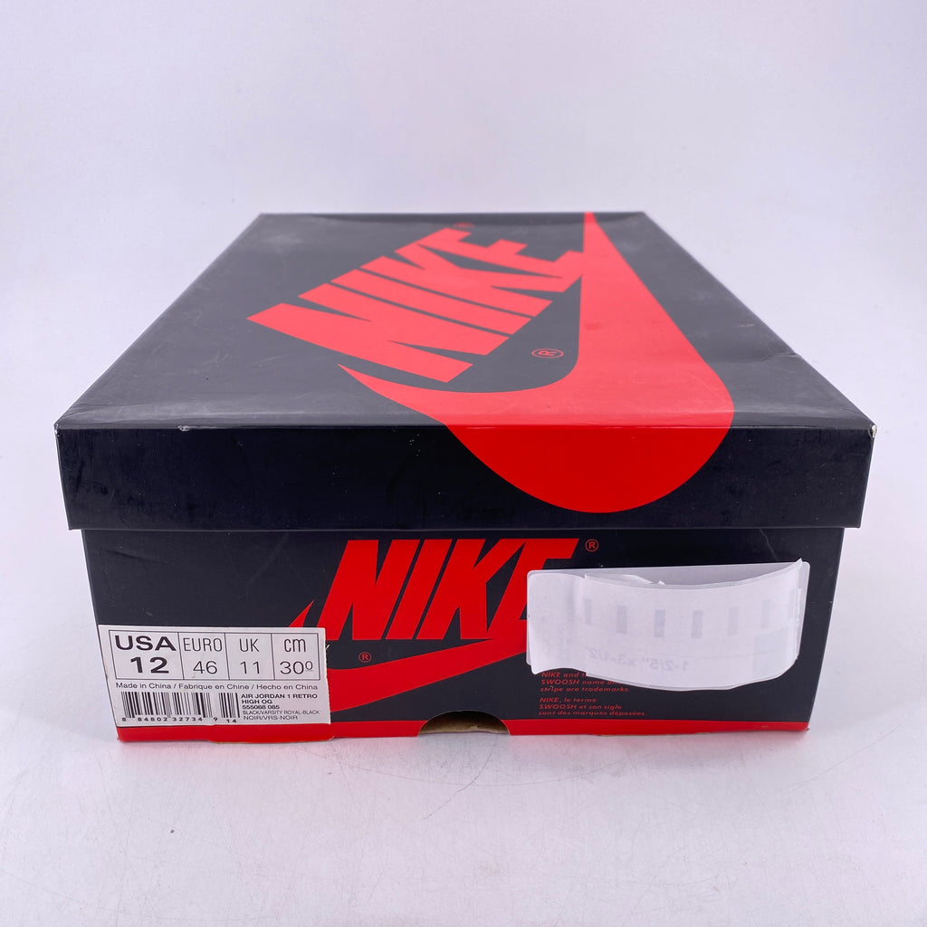 Air Jordan 1 Retro High "Black Royal Blue" 2013 New Size 12