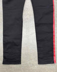 Amiri jeans Patachou "RED STRIPE" Black Used Size 38