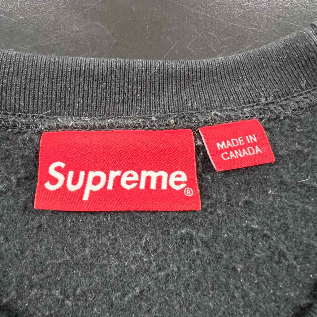 Supreme Crewneck Sweater "MINI BOX LOGO" Black Used Size XL