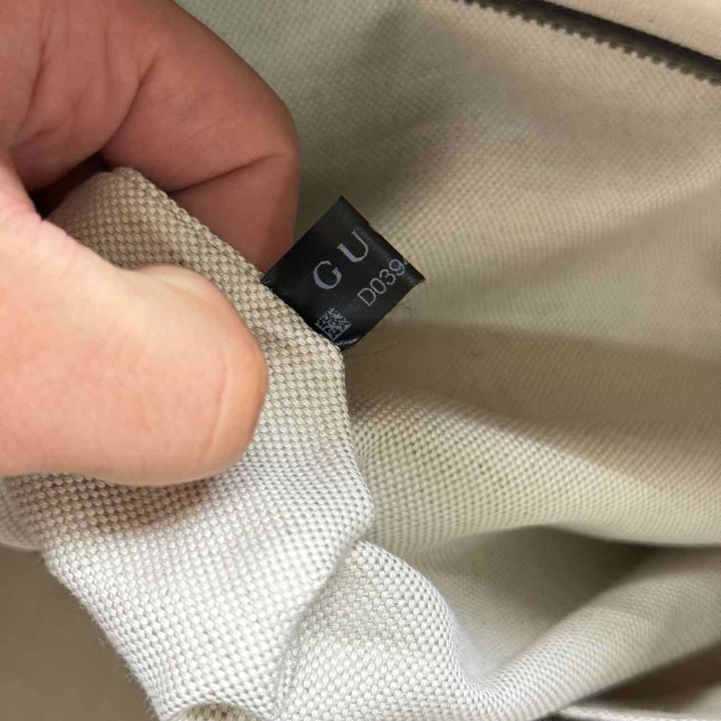 Gucci Duffle Bag "GG SUPREME SAVOY" New Brown Size L