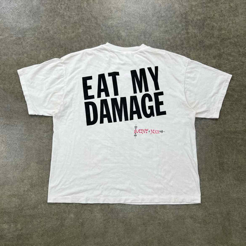 Saint Michael T-Shirt "DIRTY PIG" Cream Used Size 2XL