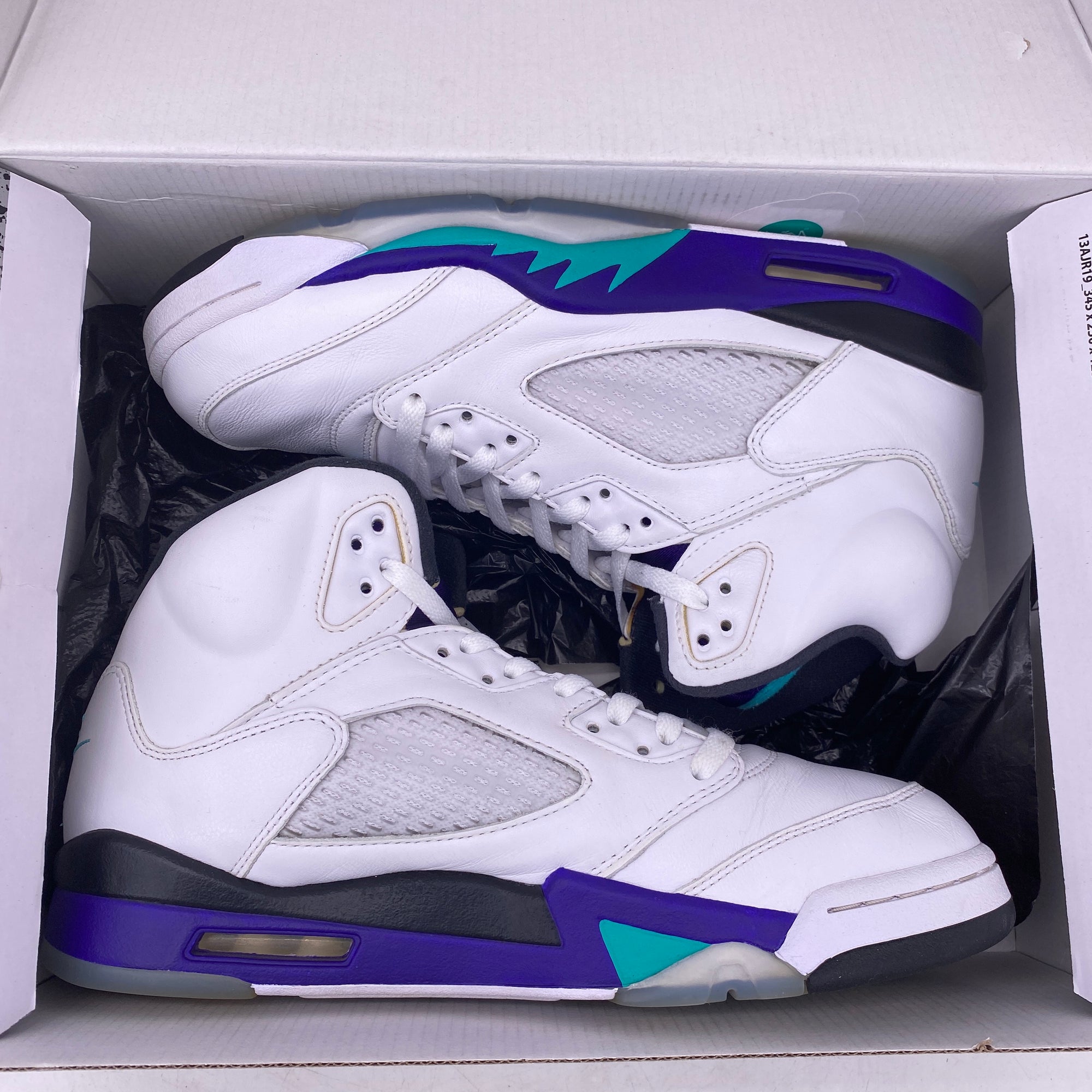 Air Jordan 5 Retro &quot;Grape Fresh Prince&quot; 2018 Used Size 10