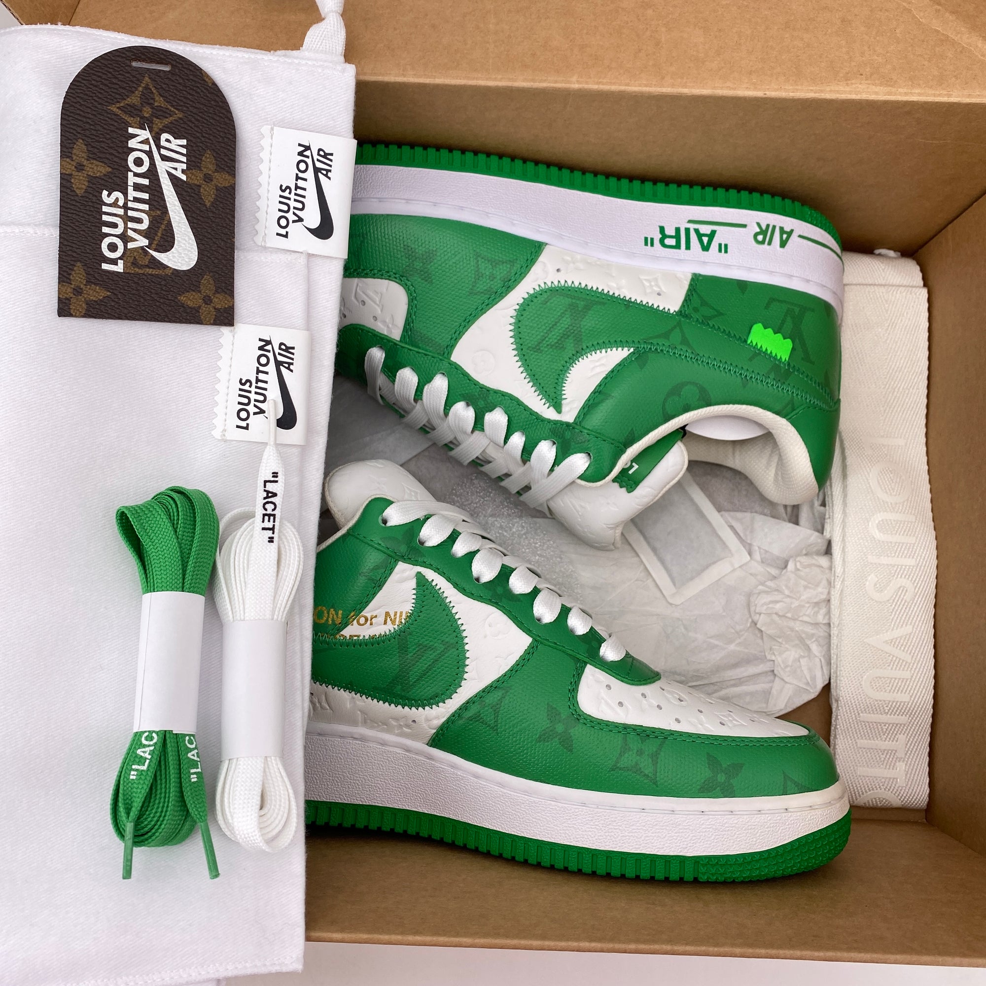 Nike Air Force 1 Low &quot;Lv Green&quot;  New Size 8.5