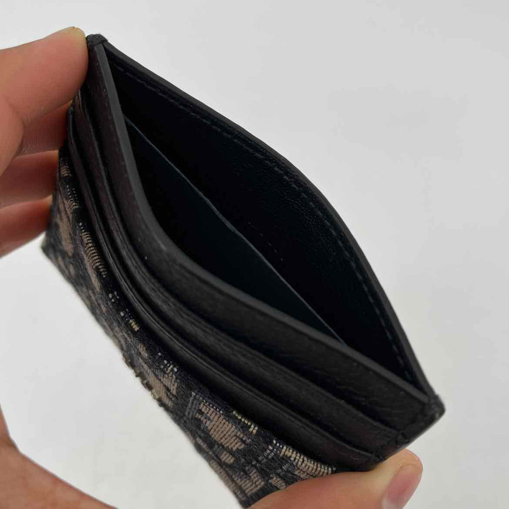 Dior Card Holder "OBLIQUE" New Tan