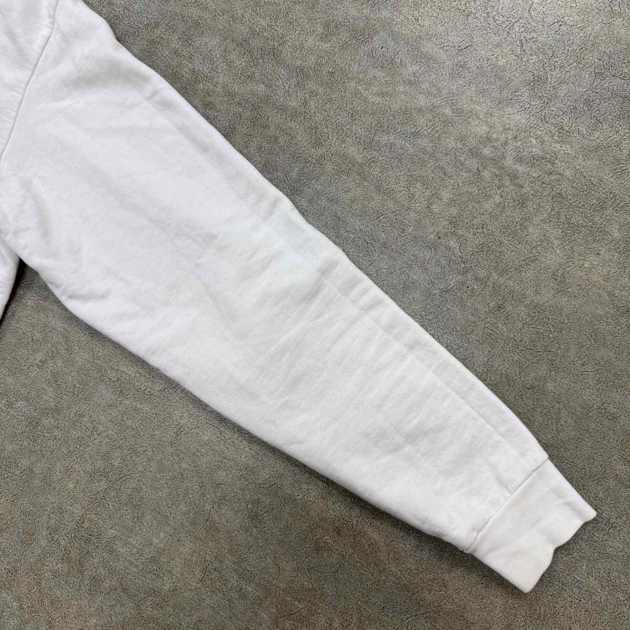 Chrome Hearts Zip Up &quot;SCROLL LOGO&quot; White Used Size XL