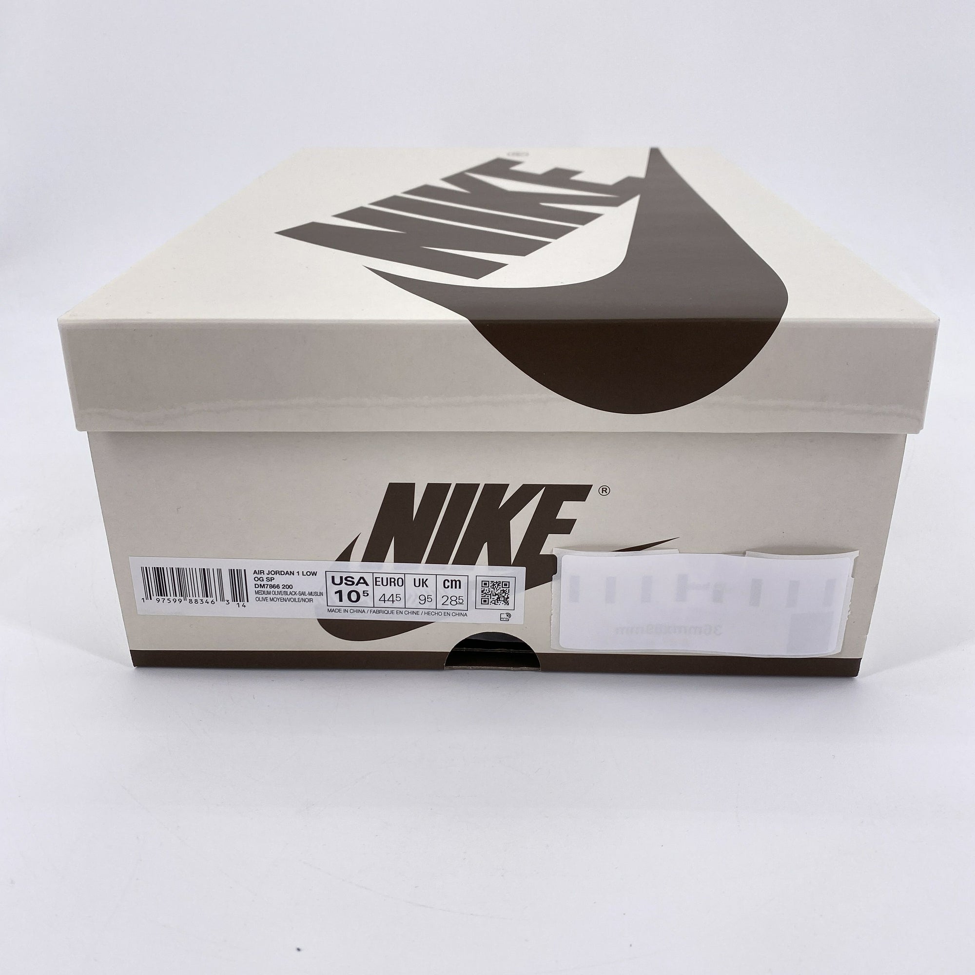 Air Jordan 1 Low OG SP &quot;Travis Scott Medium Olive&quot; 2024 New Size 10.5