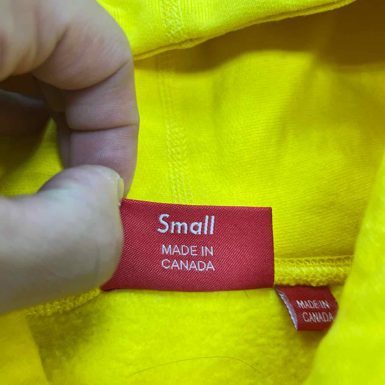 Supreme Hoodie "BANDANA BOX LOGO" Yellow Used Size S