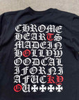 Chrome Hearts T-Shirt "TOKYO EYE CHART" Black Used Size M