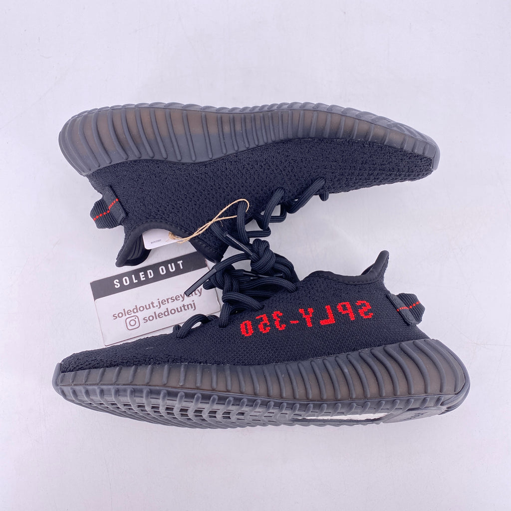 Adidas Boost 350 V2 "Black Red" 2017 New Size 4.5