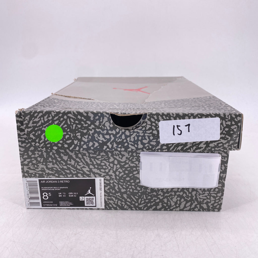 Air Jordan 3 Retro "Cool Grey" 2021 Used Size 8.5