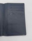 Goyard Passport Cover "GRENELLE" Used Navy Size OS