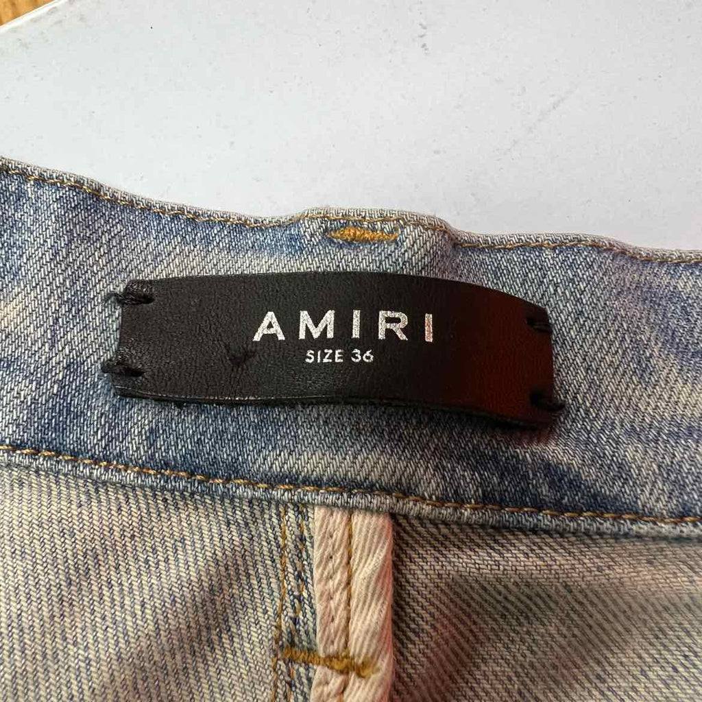 Amiri Jeans "RIPPED" Blue Used Size 36