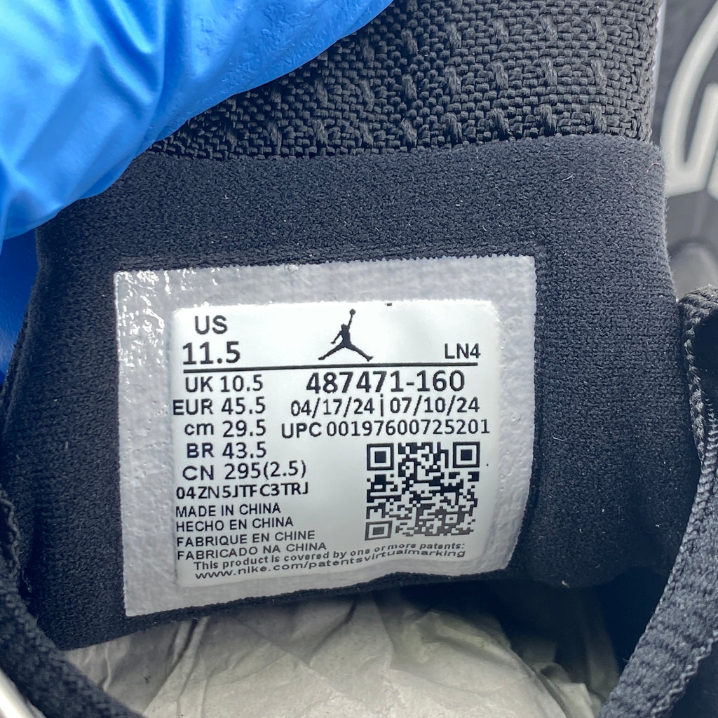 Air Jordan 14 Retro "White Black" 2024 New Size 11.5