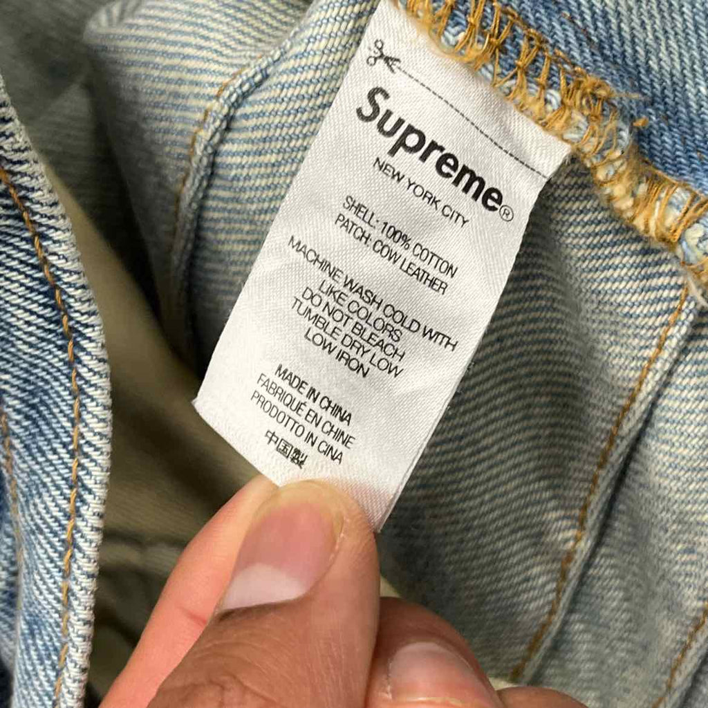 Supreme Pant "LAYERED DENIM" Blue Used Size 32