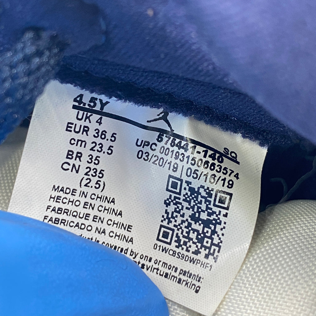 Air Jordan (GS) 1 Retro High OG "Unc Obsidian" 2019 Used Size 4.5Y
