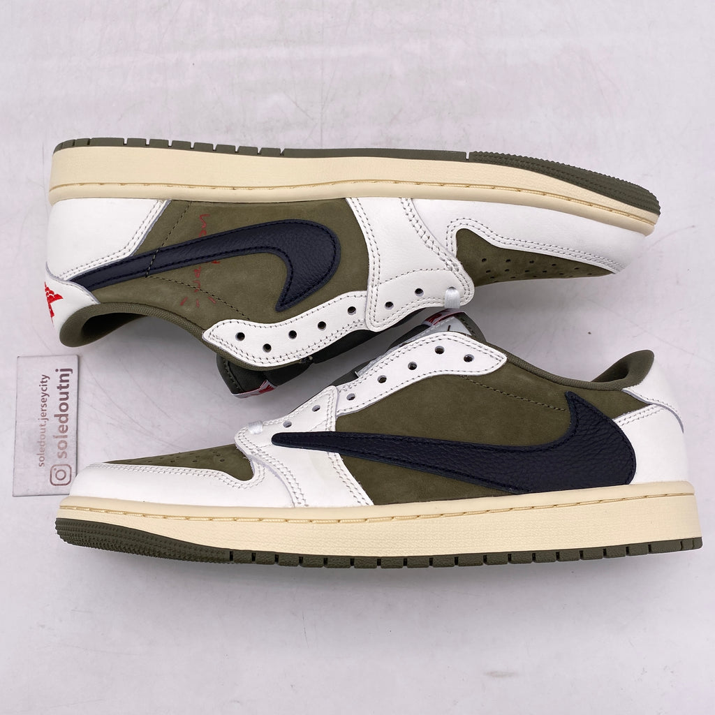 Air Jordan 1 Low OG SP "Travis Scott Medium Olive" 2024 New Size 9.5