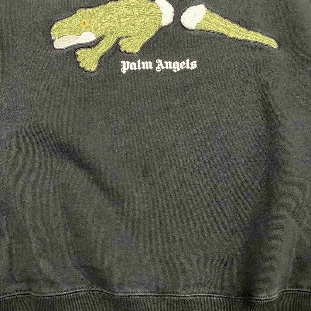 Palm Angels Crewneck Sweater "CROC" Black Used Size L