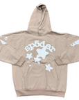 Sp5der Hoodie "BELUGA" Sand New Size 2XL