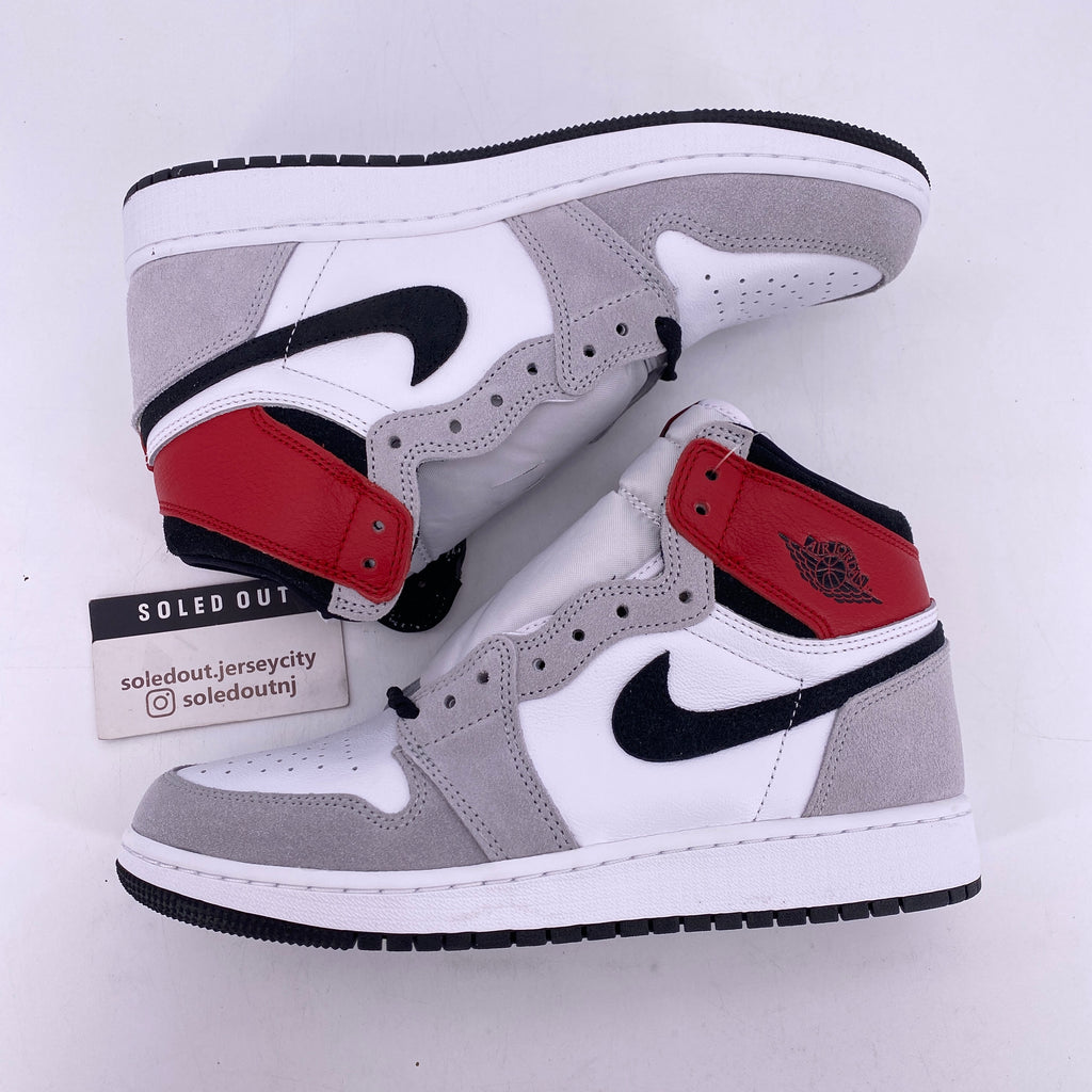 Air Jordan (GS) 1 Retro High OG "Light Smoke Grey" 2020 New Size 7Y