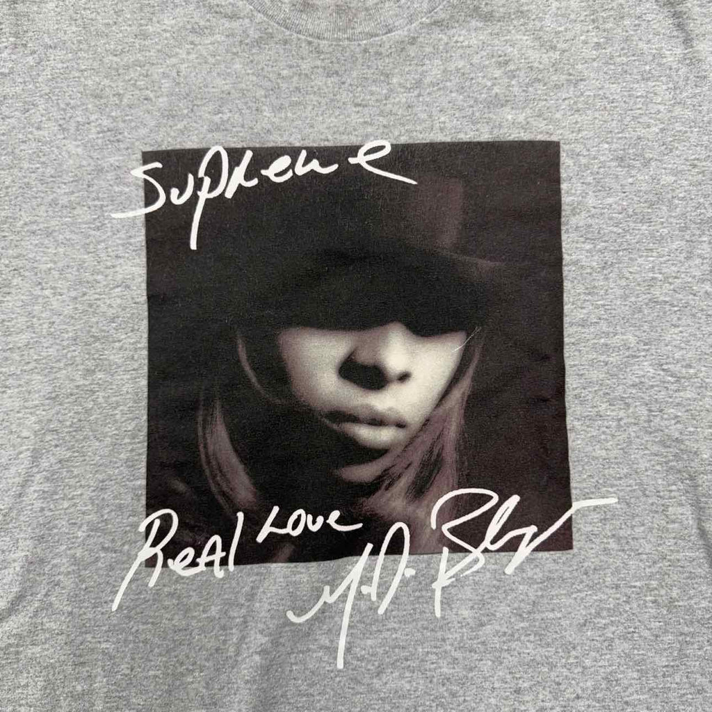 Supreme T-Shirt "MARY J. BLIGE" Grey Used Size M