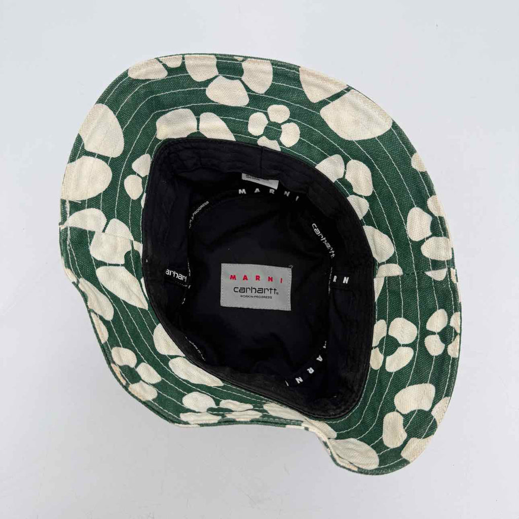 Marni Bucket Hat "CARHARTT" Used Green Size M/L