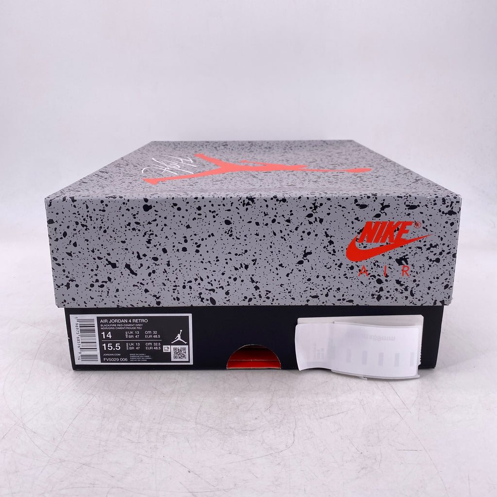 Air Jordan 4 Retro "Bred Reimagined" 2024 New Size 14