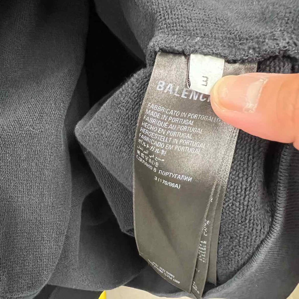 Balenciaga Hoodie "LOS ANGELES" Black Used Size 3