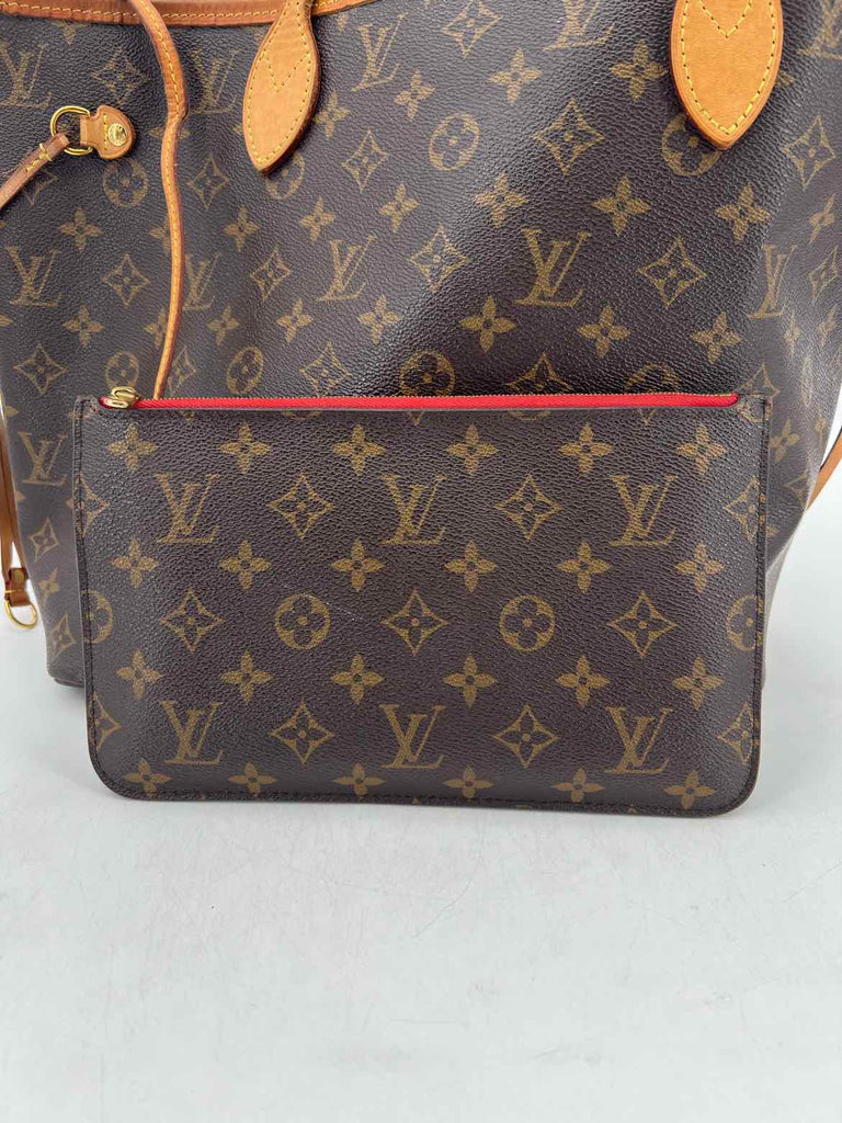 Louis Vuitton Neverfull MM "MONOGRAM CANVAS" Used Brown Size MM