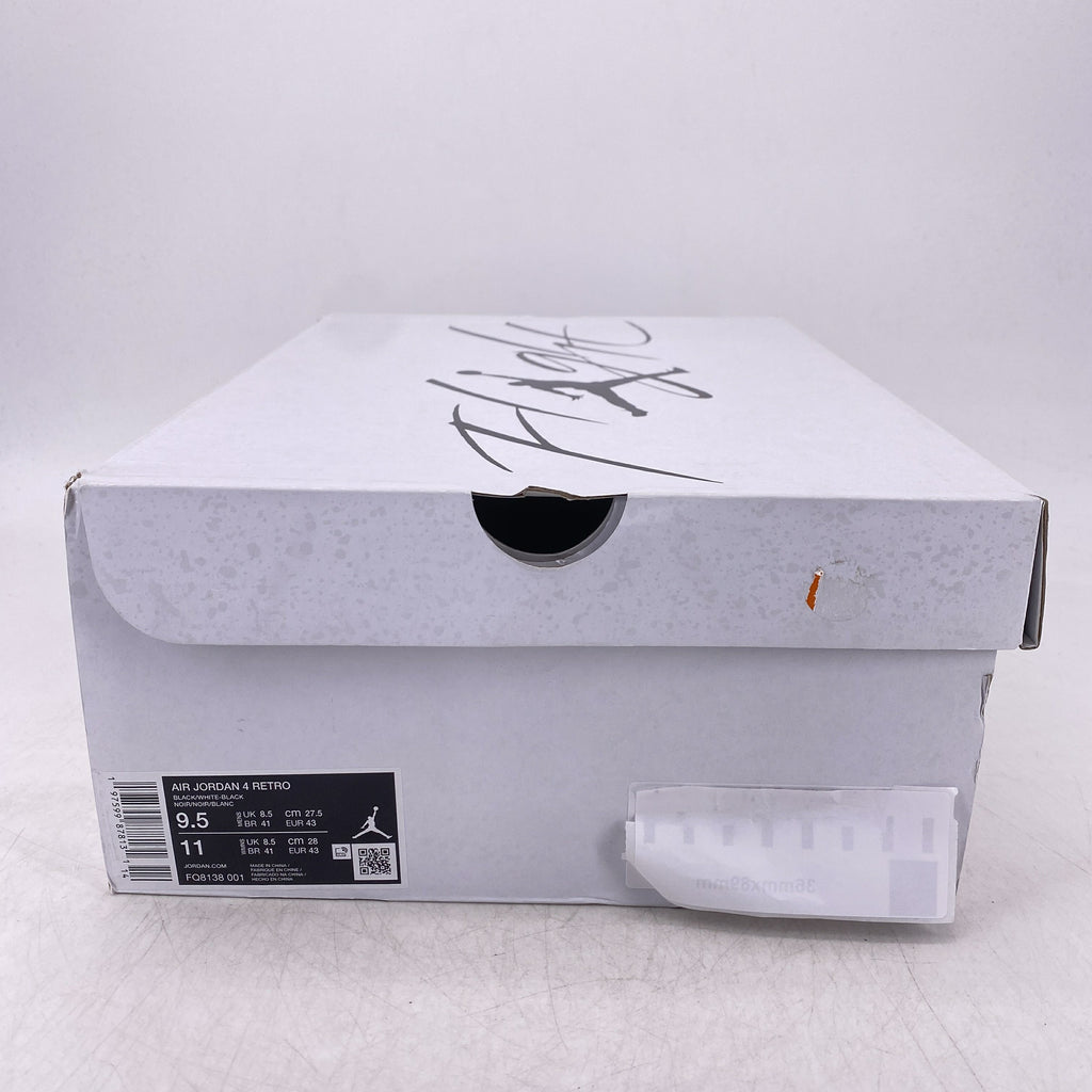 Air Jordan 4 Retro "White Thunder" 2024 New Size 9.5