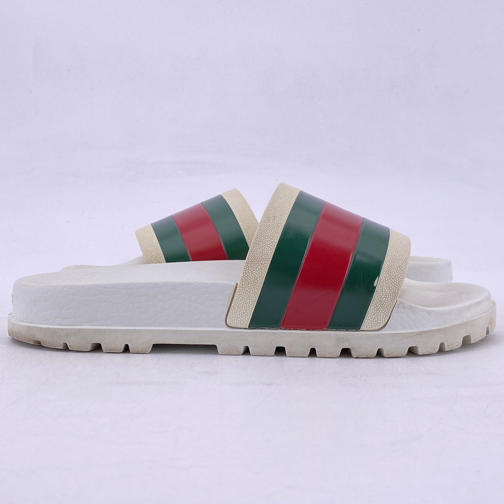 Gucci Slide "Red Green Stripe"  Used Size 9G