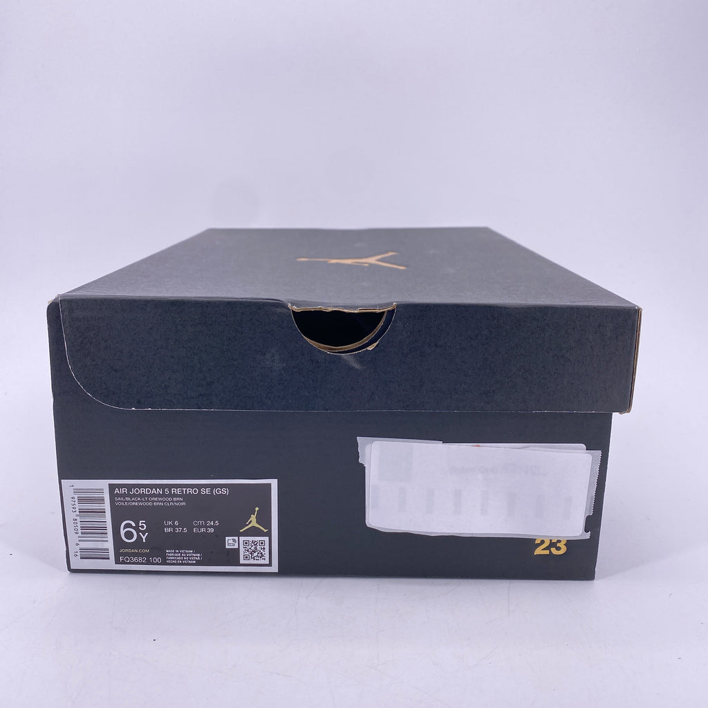 Air Jordan (GS) 5 Retro "Sail" 2024 New Size 6.5Y