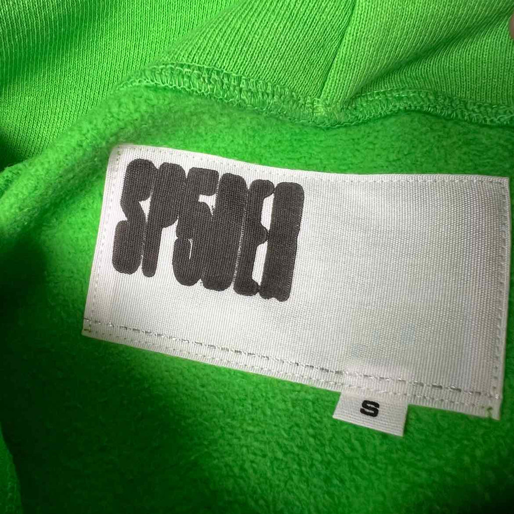 Sp5der Hoodie "RHINESTONE" Green New Size S