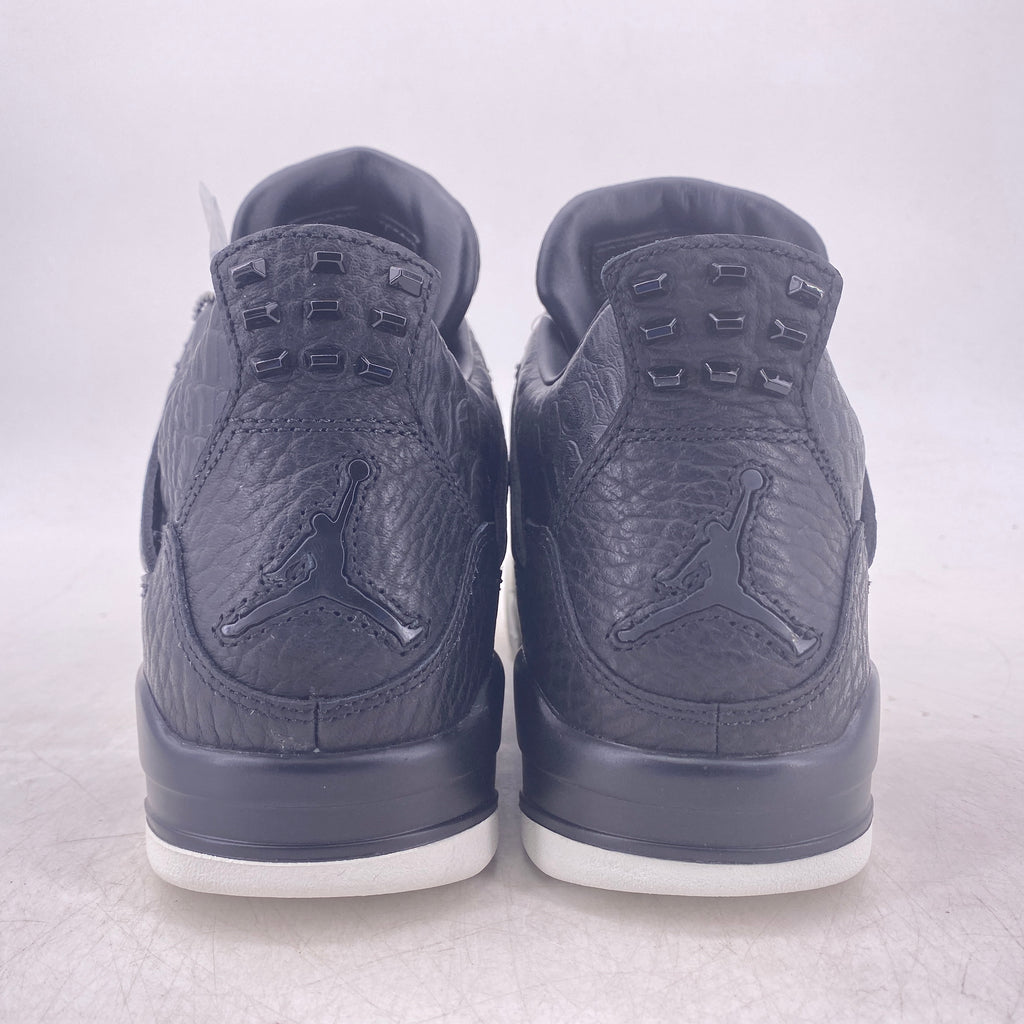 Air Jordan 4 Retro "Pony Hair Black" 2016 New Size 9.5