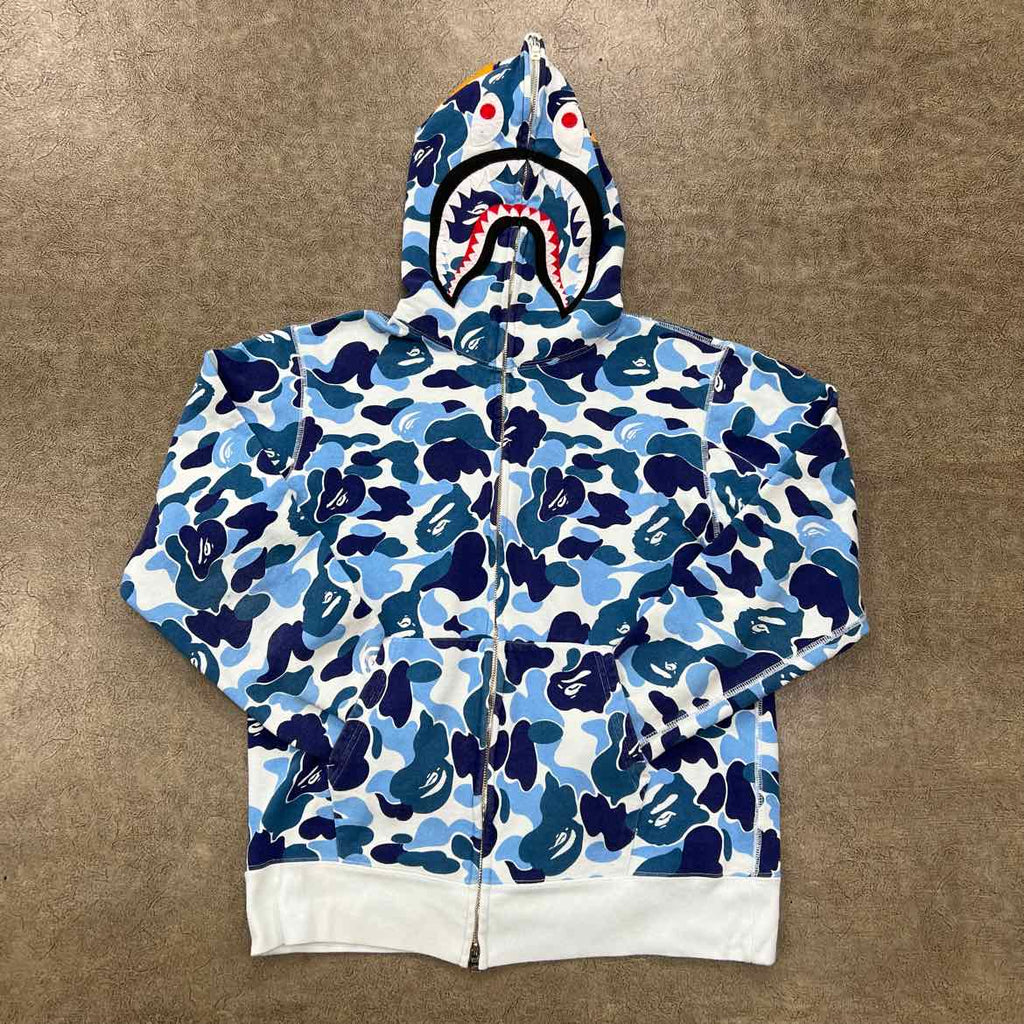 Bape Hoodie "ABC CAMO BLUE" Blue Used Size L