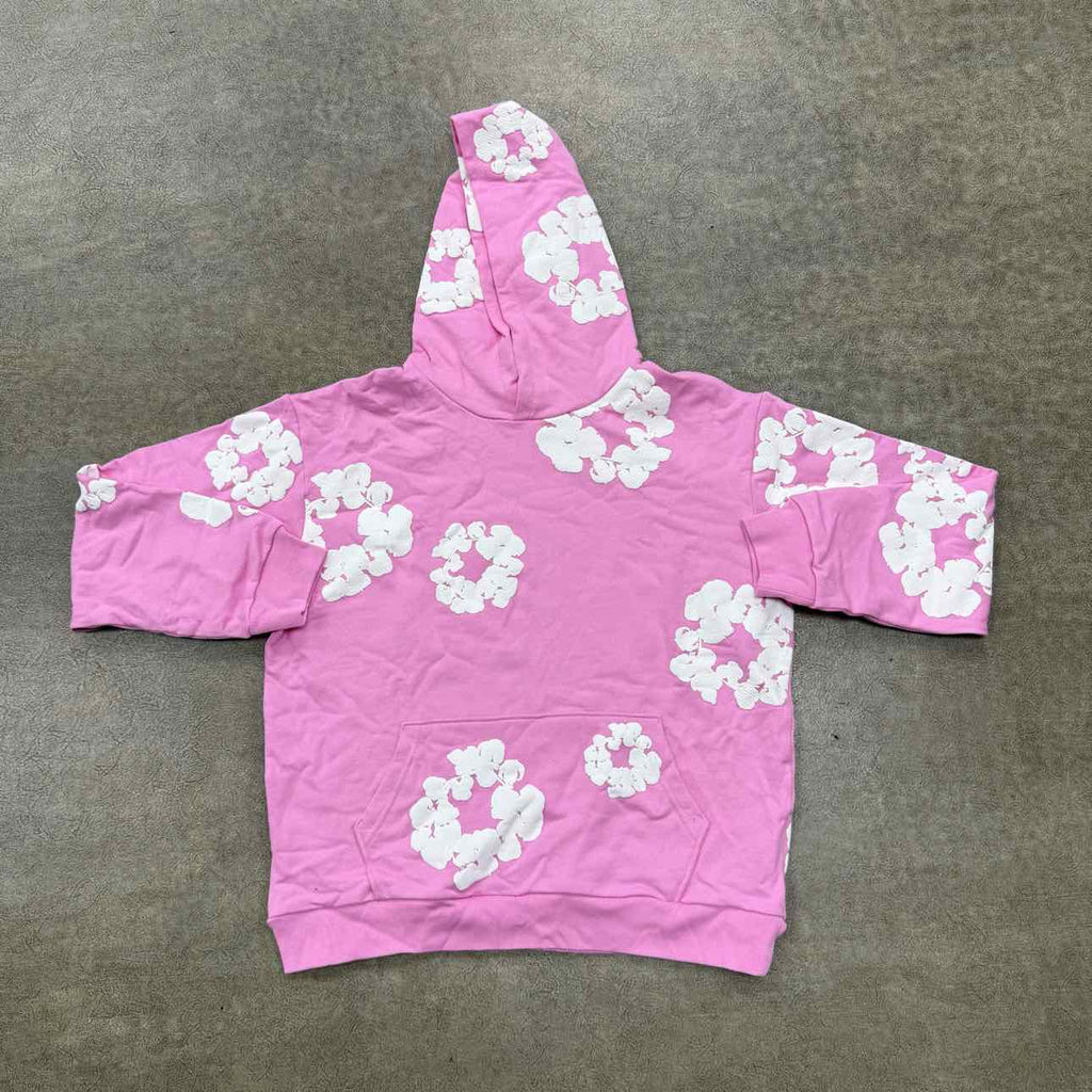 Denim Tears Hoodie "COTTON WREATH" Pink New Size L